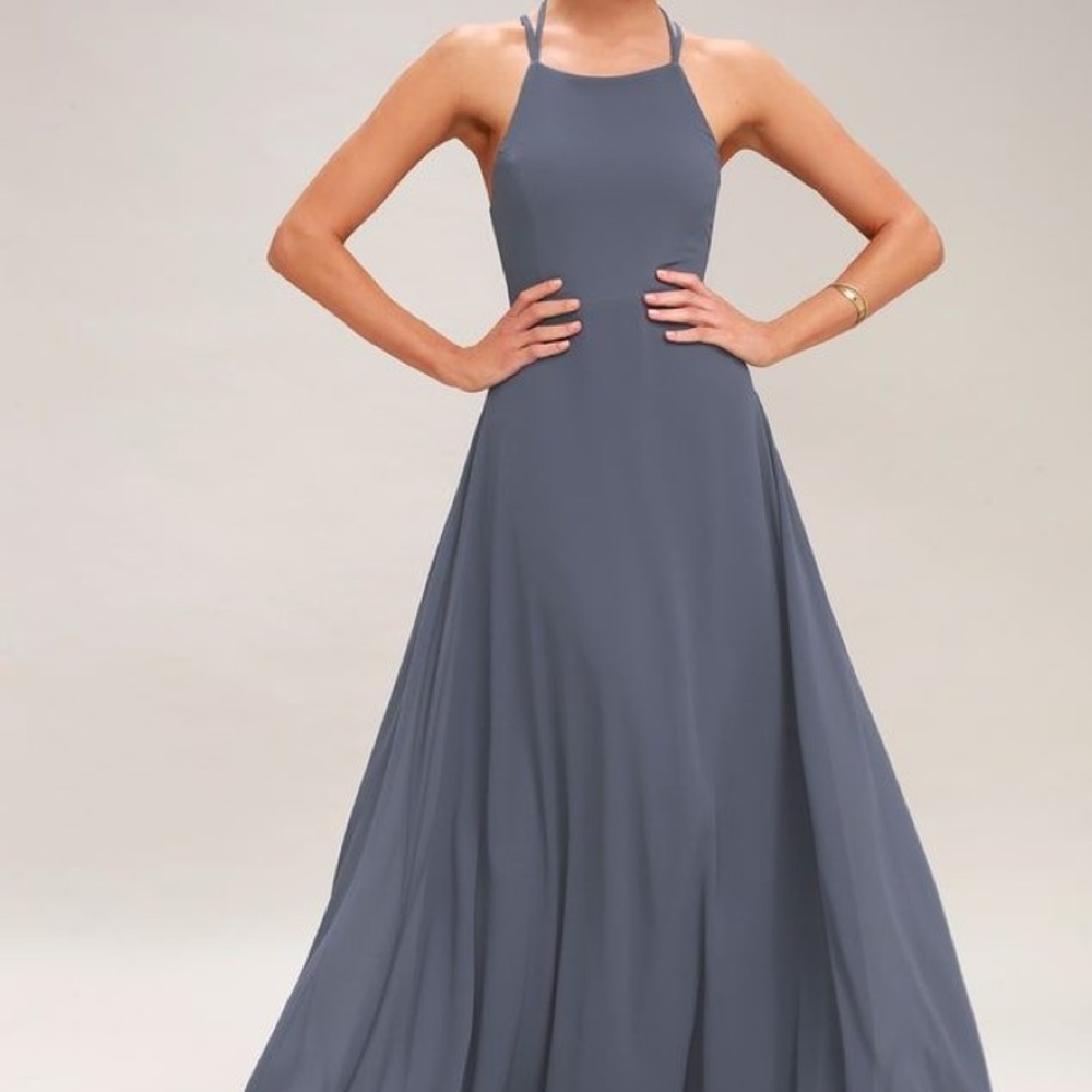Bridesmaid dress- never worn! NWT 🙌🏼 SLATE BLUE